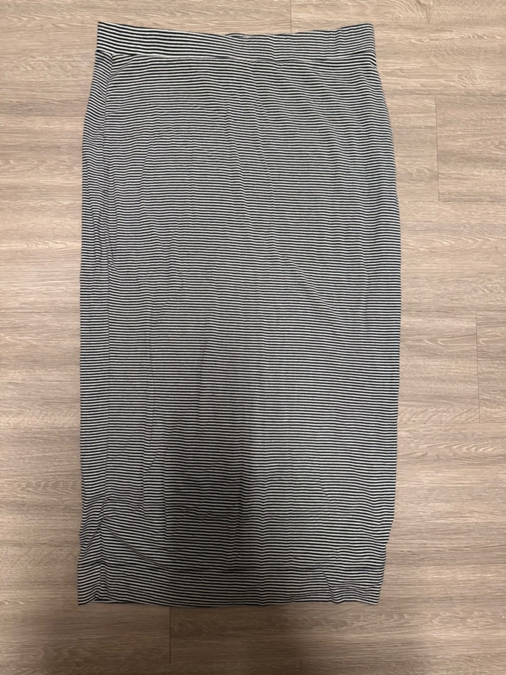 Banana Republic Black and White Striped Pencil Skirt